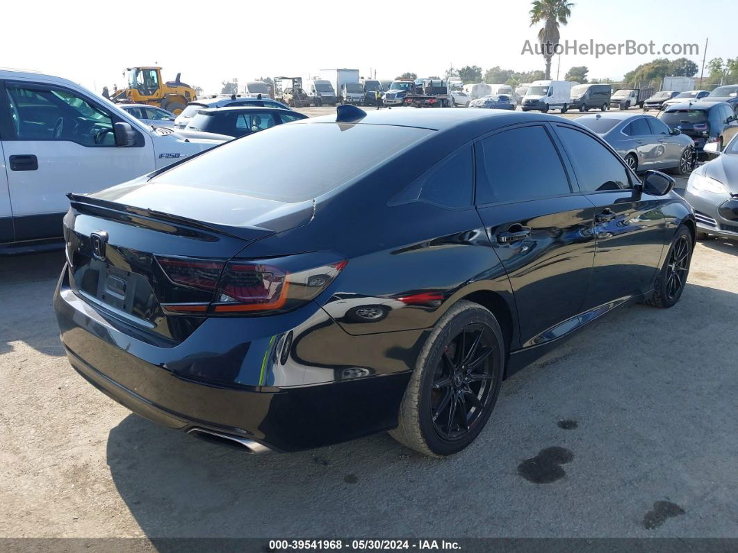 2018 Honda Accord Sport Black vin: 1HGCV1F37JA207293