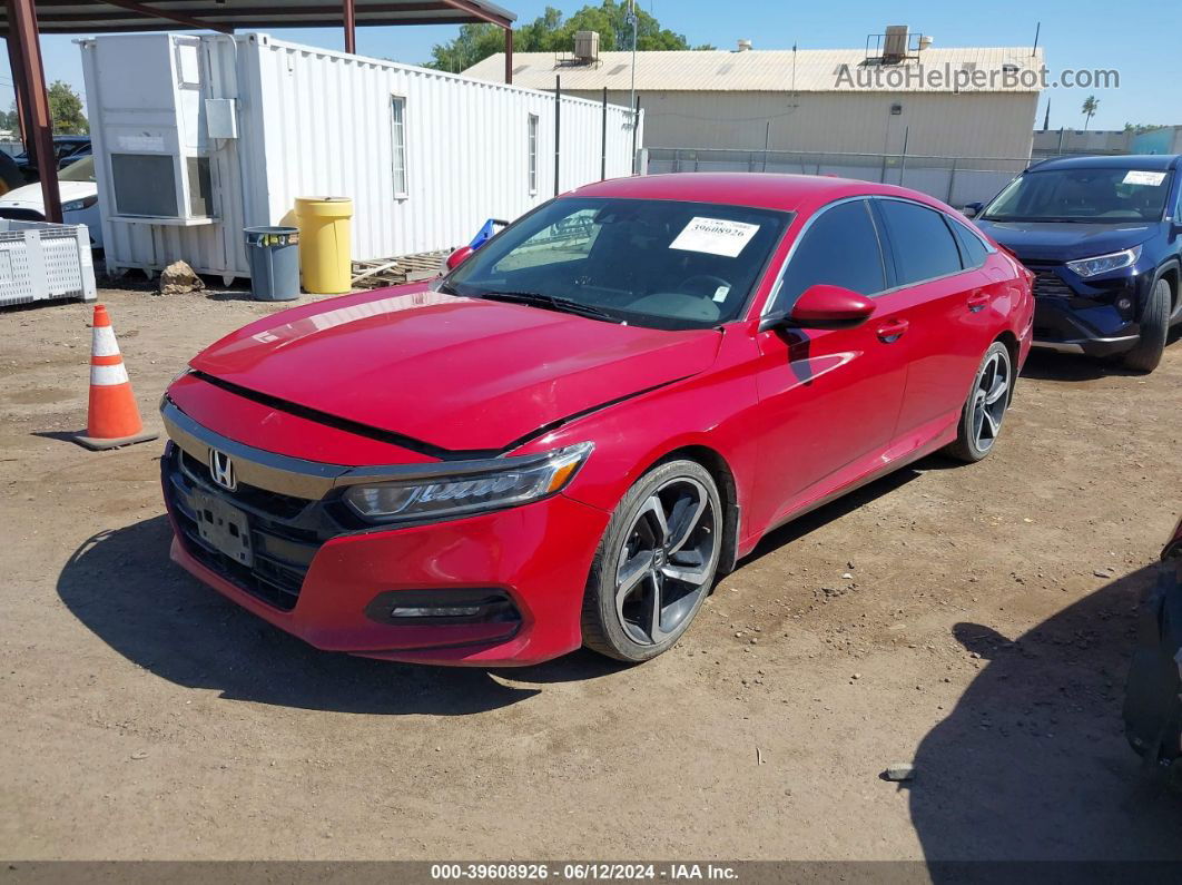 2018 Honda Accord Sport Red vin: 1HGCV1F37JA247048