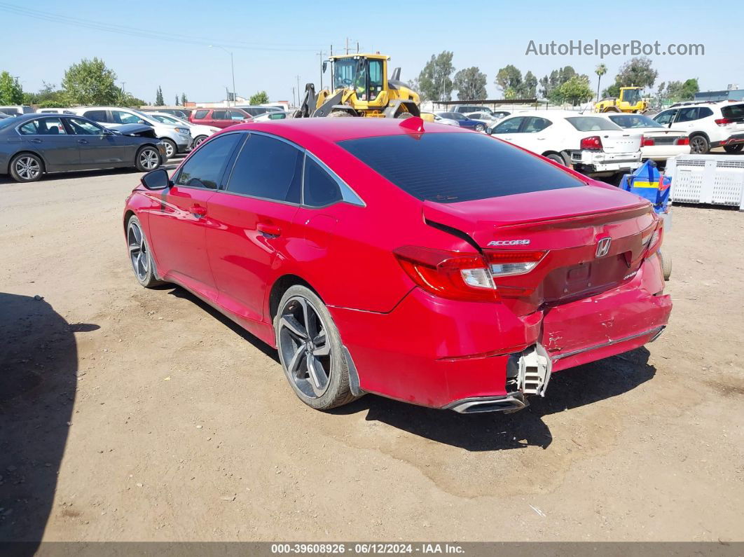 2018 Honda Accord Sport Red vin: 1HGCV1F37JA247048