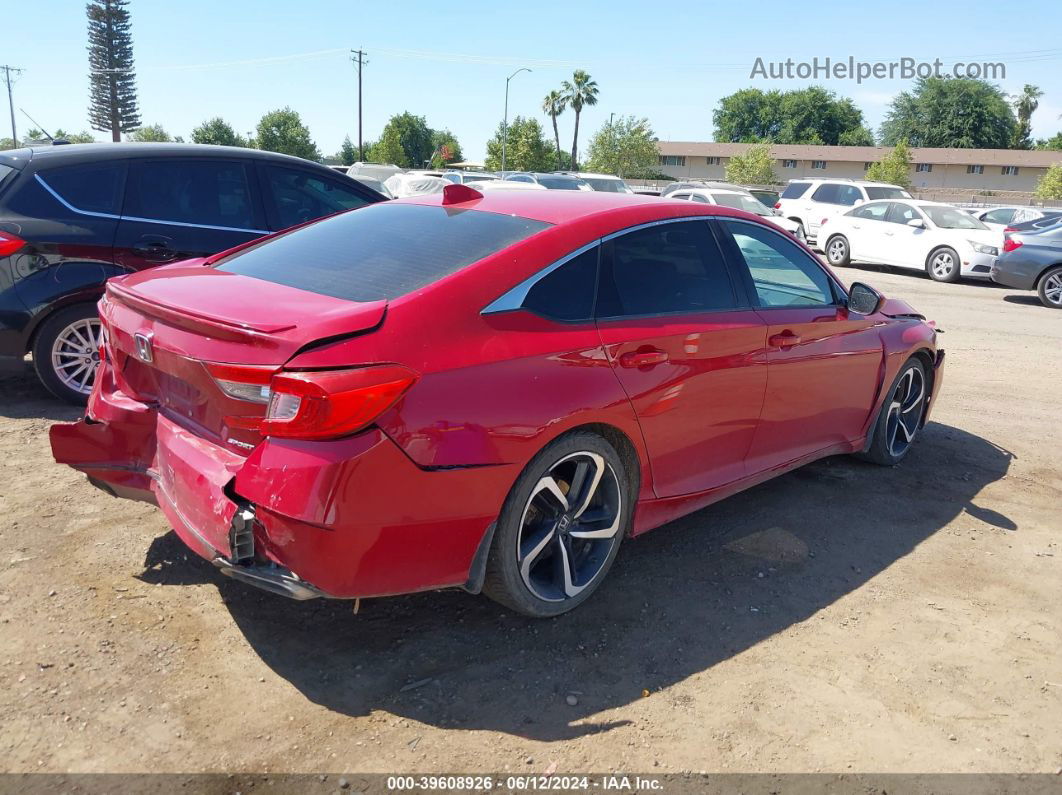 2018 Honda Accord Sport Red vin: 1HGCV1F37JA247048