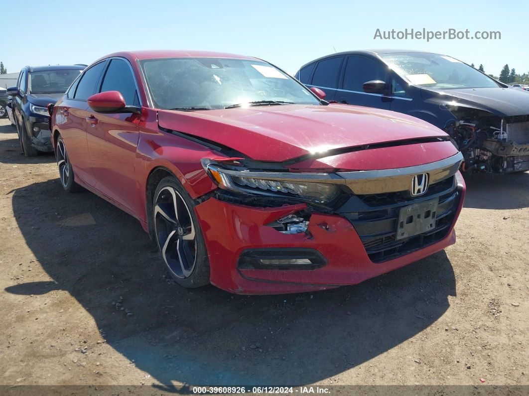 2018 Honda Accord Sport Red vin: 1HGCV1F37JA247048