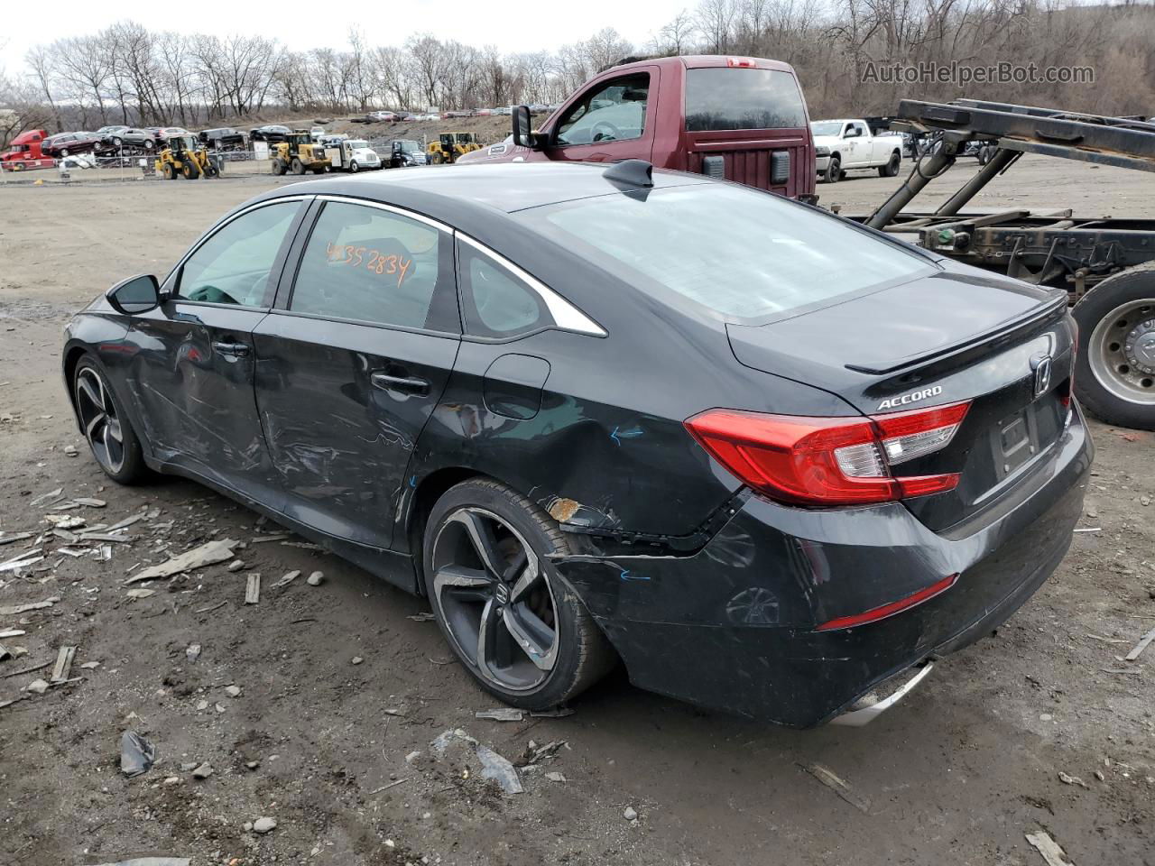 2018 Honda Accord Sport Black vin: 1HGCV1F37JA268823