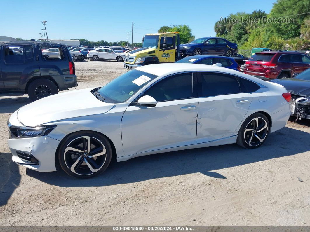 2019 Honda Accord Sport White vin: 1HGCV1F37KA057249