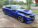 2019 Honda Accord Sedan Sport 1.5t Blue vin: 1HGCV1F37KA083172