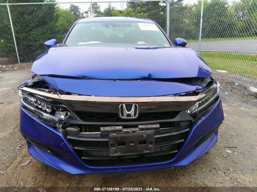 2019 Honda Accord Sedan Sport 1.5t Blue vin: 1HGCV1F37KA083172