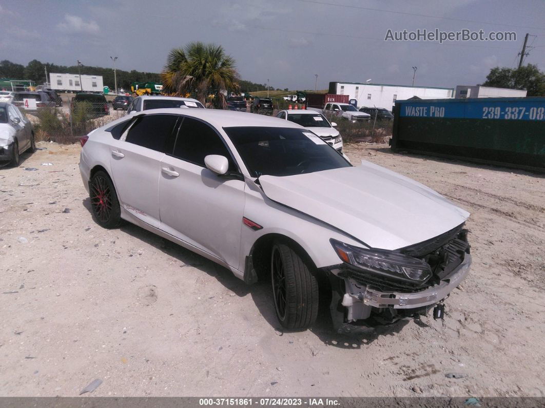 2019 Honda Accord Sport White vin: 1HGCV1F37KA086539