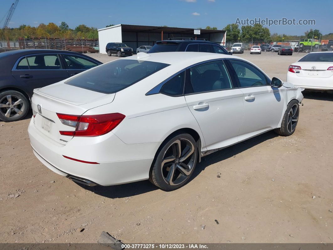 2019 Honda Accord Sedan Sport 1.5t White vin: 1HGCV1F37KA089361