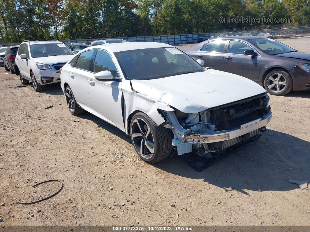 2019 Honda Accord Sedan Sport 1.5t White vin: 1HGCV1F37KA089361