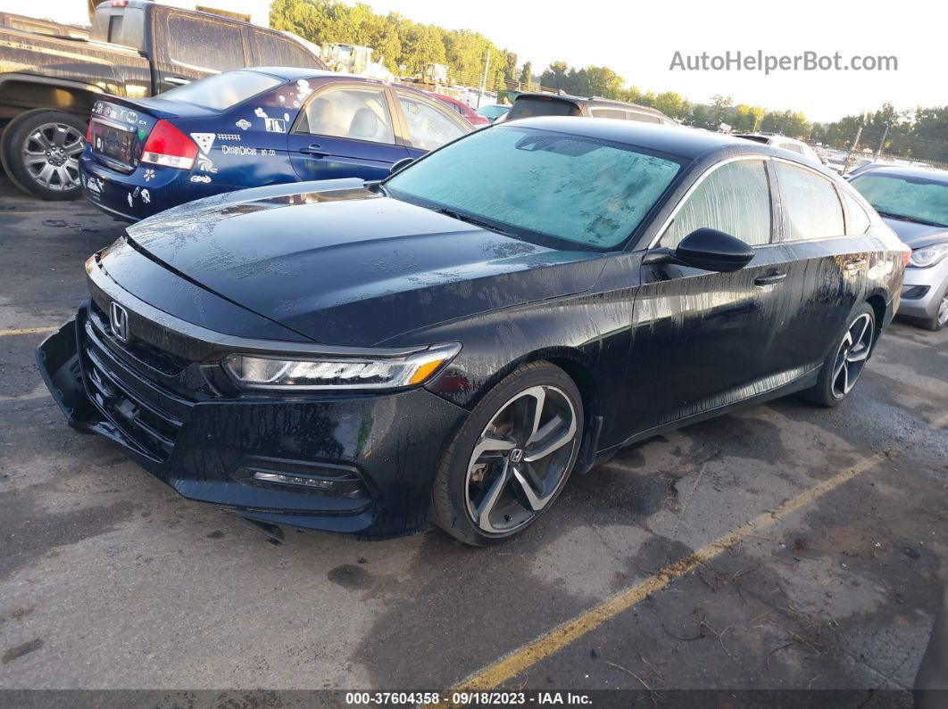 2019 Honda Accord Sedan Sport 1.5t Black vin: 1HGCV1F37KA090624