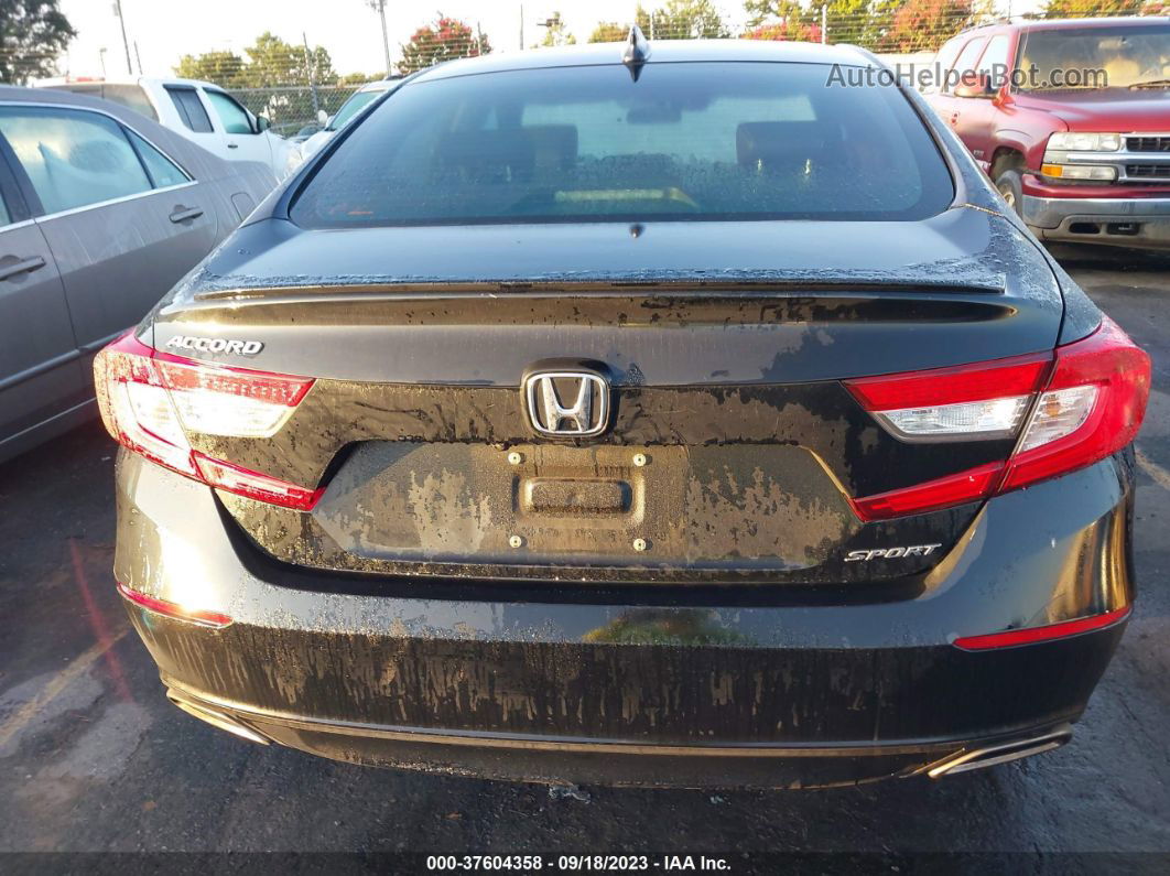 2019 Honda Accord Sedan Sport 1.5t Black vin: 1HGCV1F37KA090624