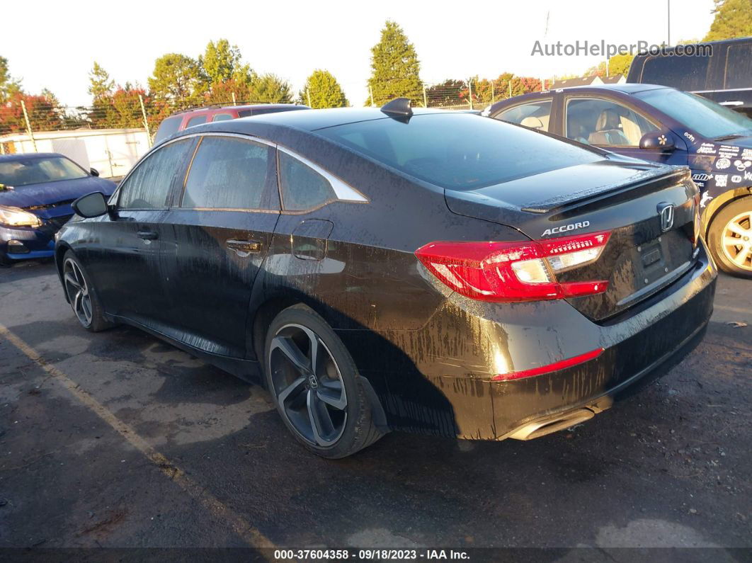 2019 Honda Accord Sedan Sport 1.5t Black vin: 1HGCV1F37KA090624