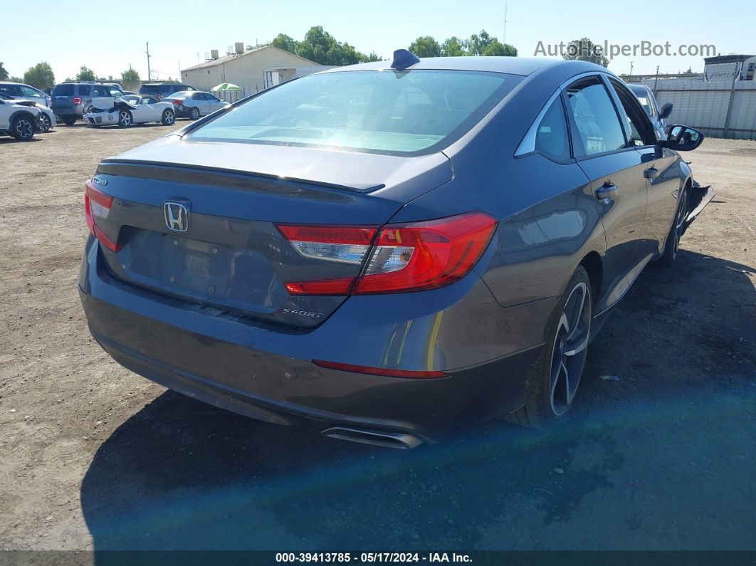 2019 Honda Accord Sport Gray vin: 1HGCV1F37KA099341