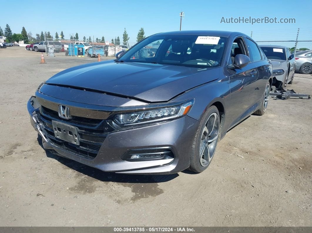 2019 Honda Accord Sport Gray vin: 1HGCV1F37KA099341