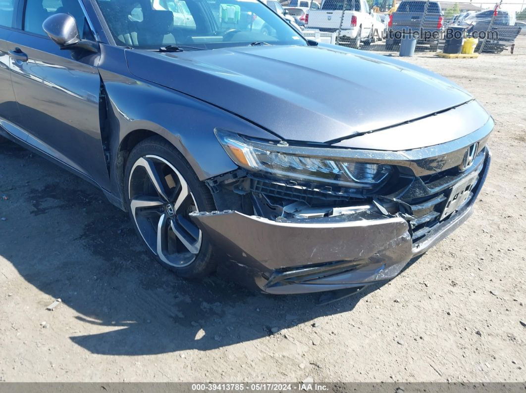 2019 Honda Accord Sport Gray vin: 1HGCV1F37KA099341