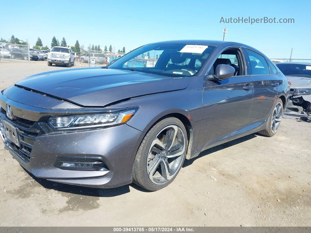 2019 Honda Accord Sport Gray vin: 1HGCV1F37KA099341