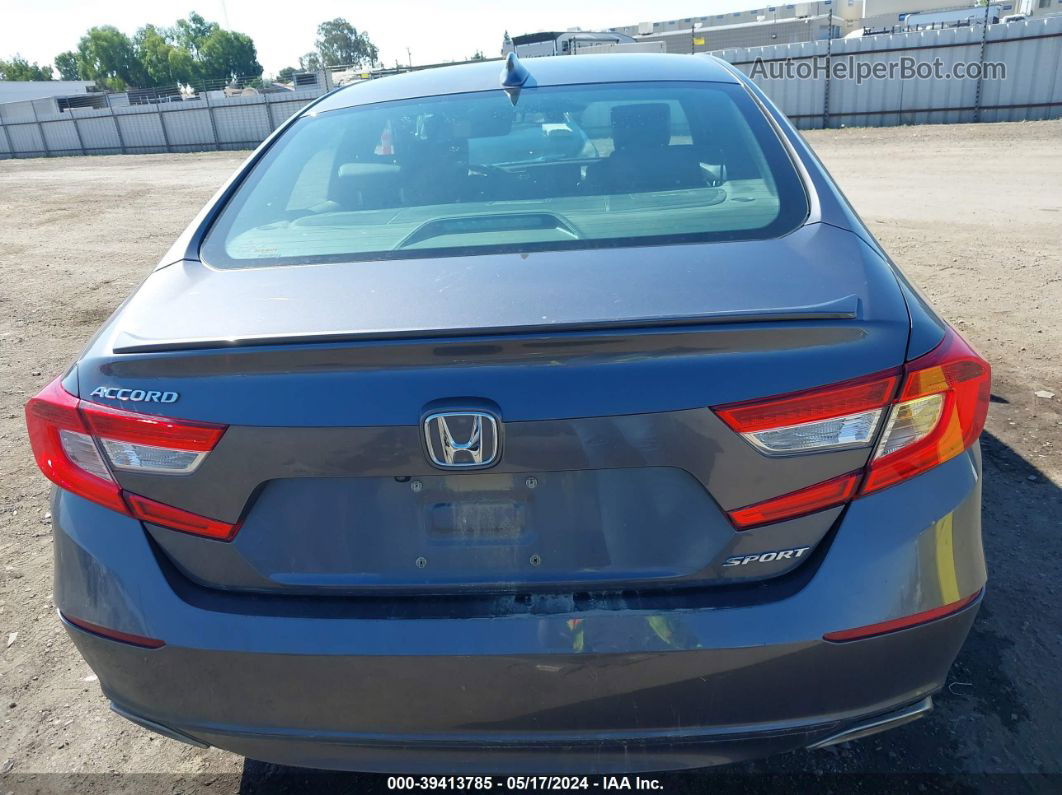 2019 Honda Accord Sport Gray vin: 1HGCV1F37KA099341