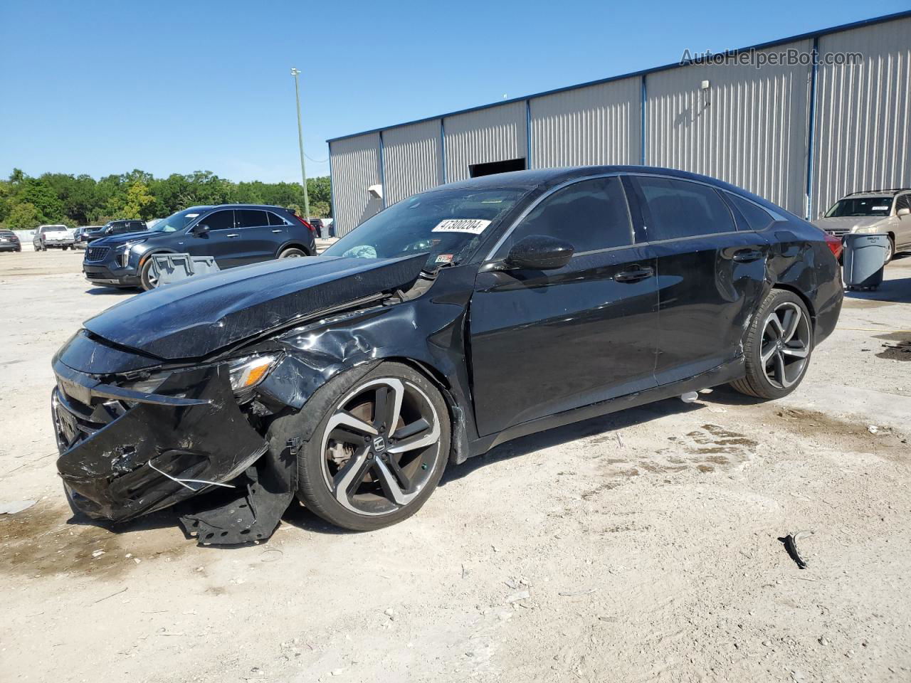 2019 Honda Accord Sport Черный vin: 1HGCV1F37KA103422