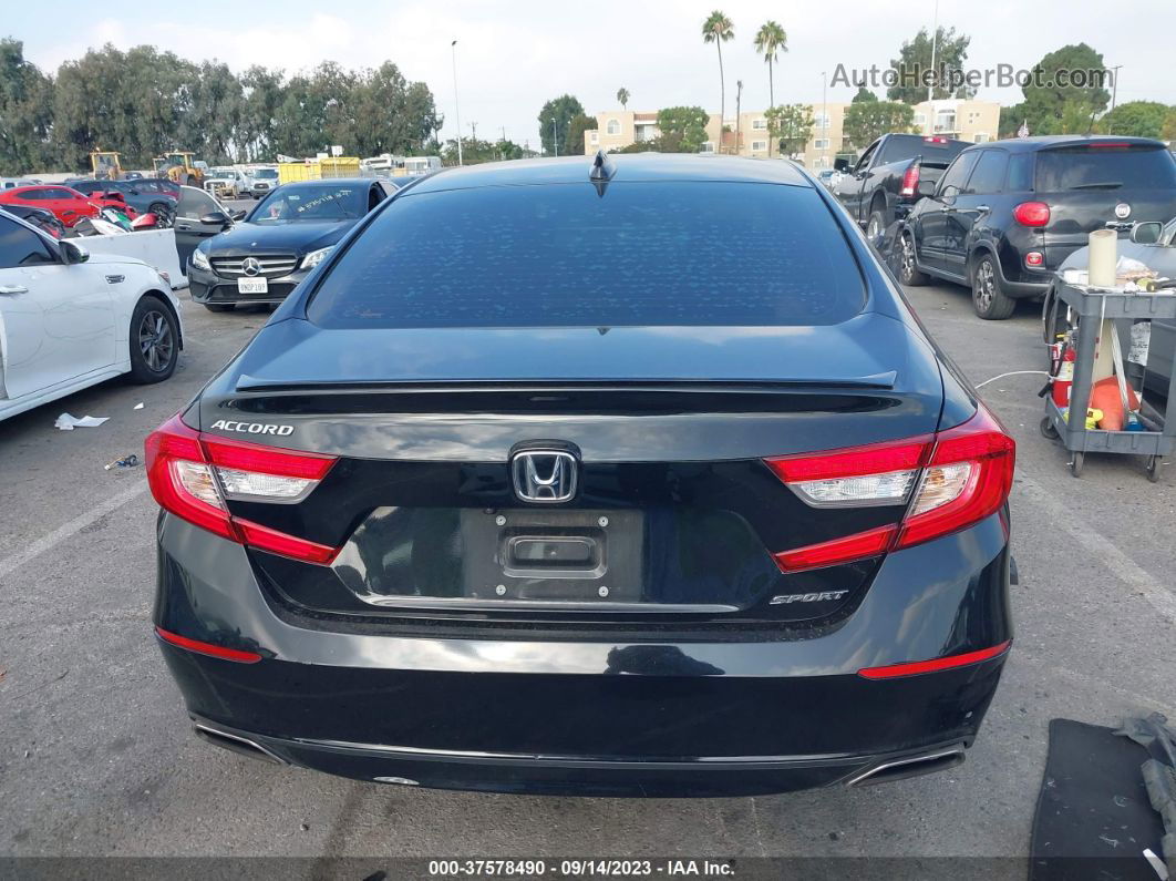 2019 Honda Accord Sedan Sport 1.5t Black vin: 1HGCV1F37KA104960