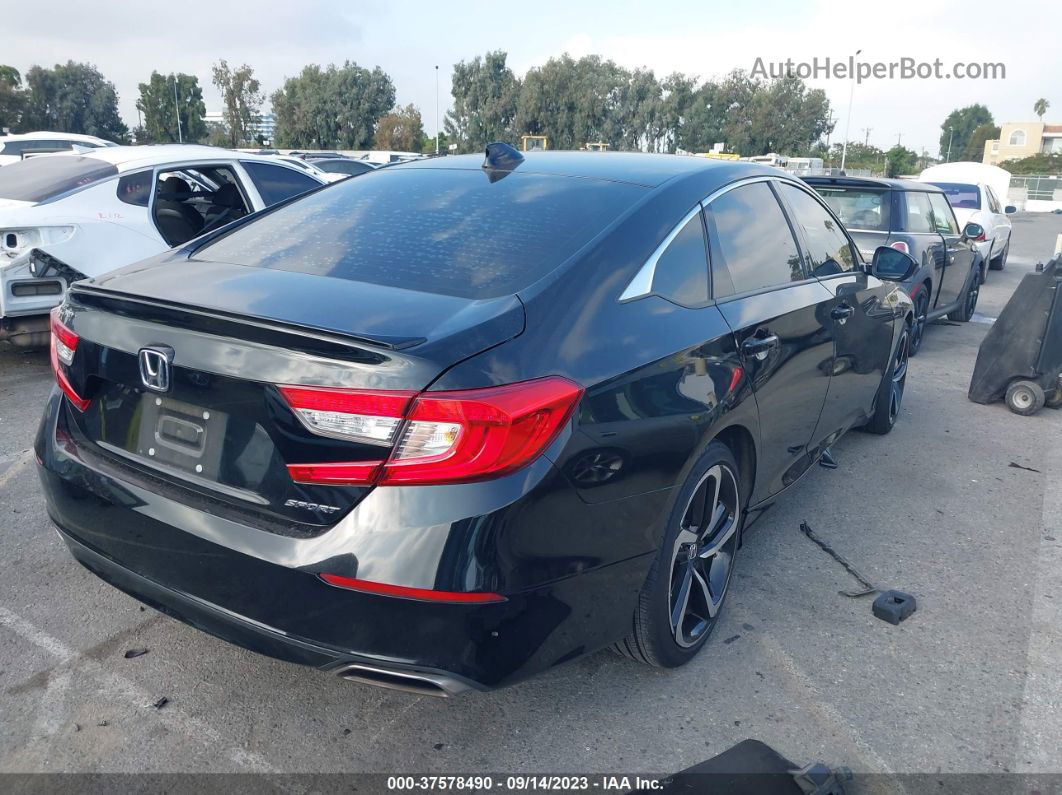 2019 Honda Accord Sedan Sport 1.5t Black vin: 1HGCV1F37KA104960