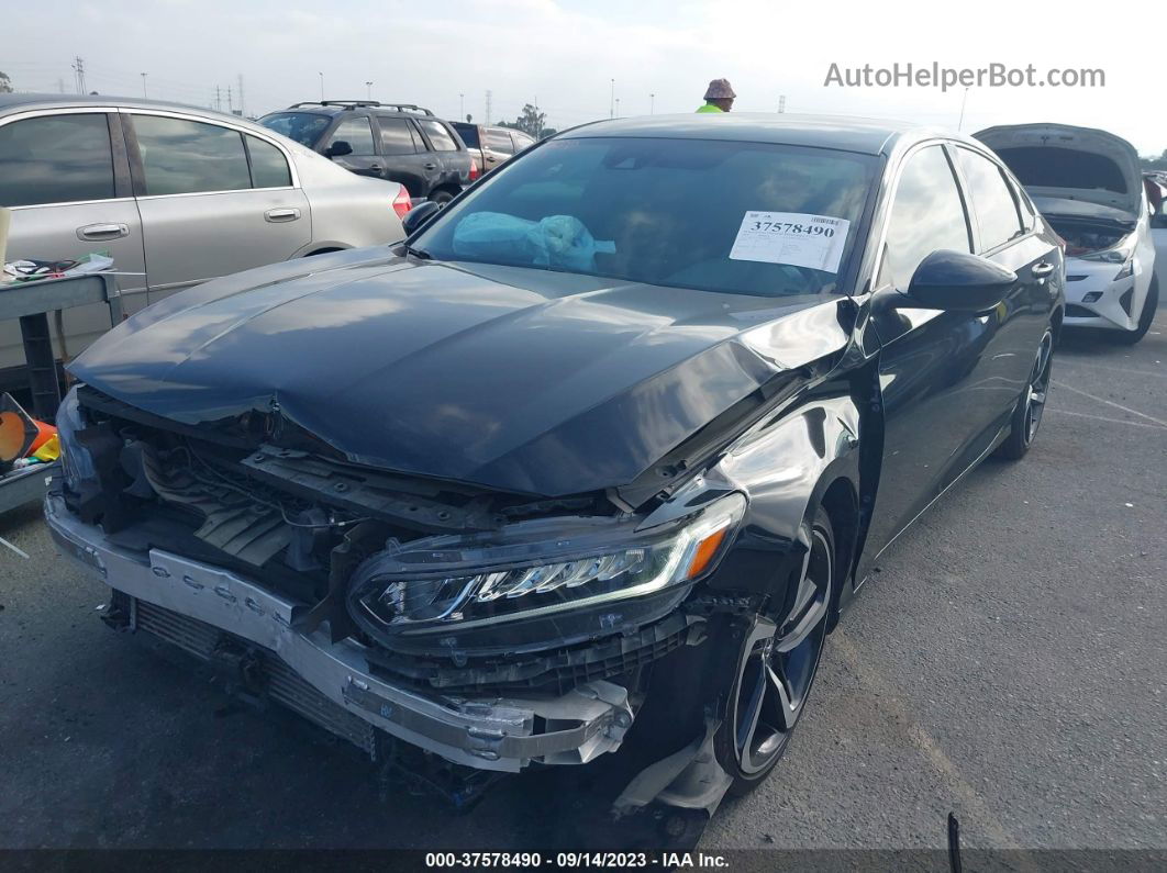 2019 Honda Accord Sedan Sport 1.5t Black vin: 1HGCV1F37KA104960