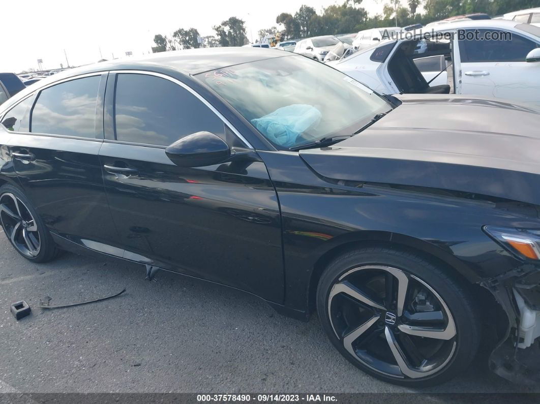 2019 Honda Accord Sedan Sport 1.5t Black vin: 1HGCV1F37KA104960