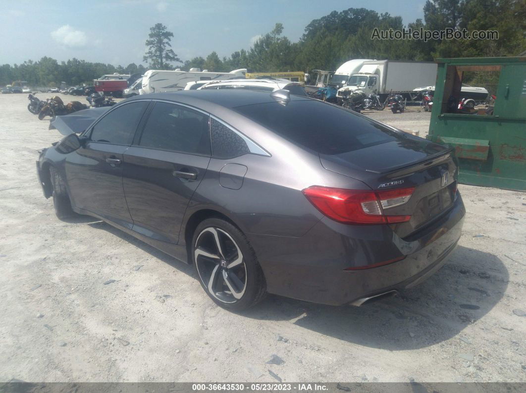 2019 Honda Accord Sedan Sport 1.5t Gray vin: 1HGCV1F37KA120608