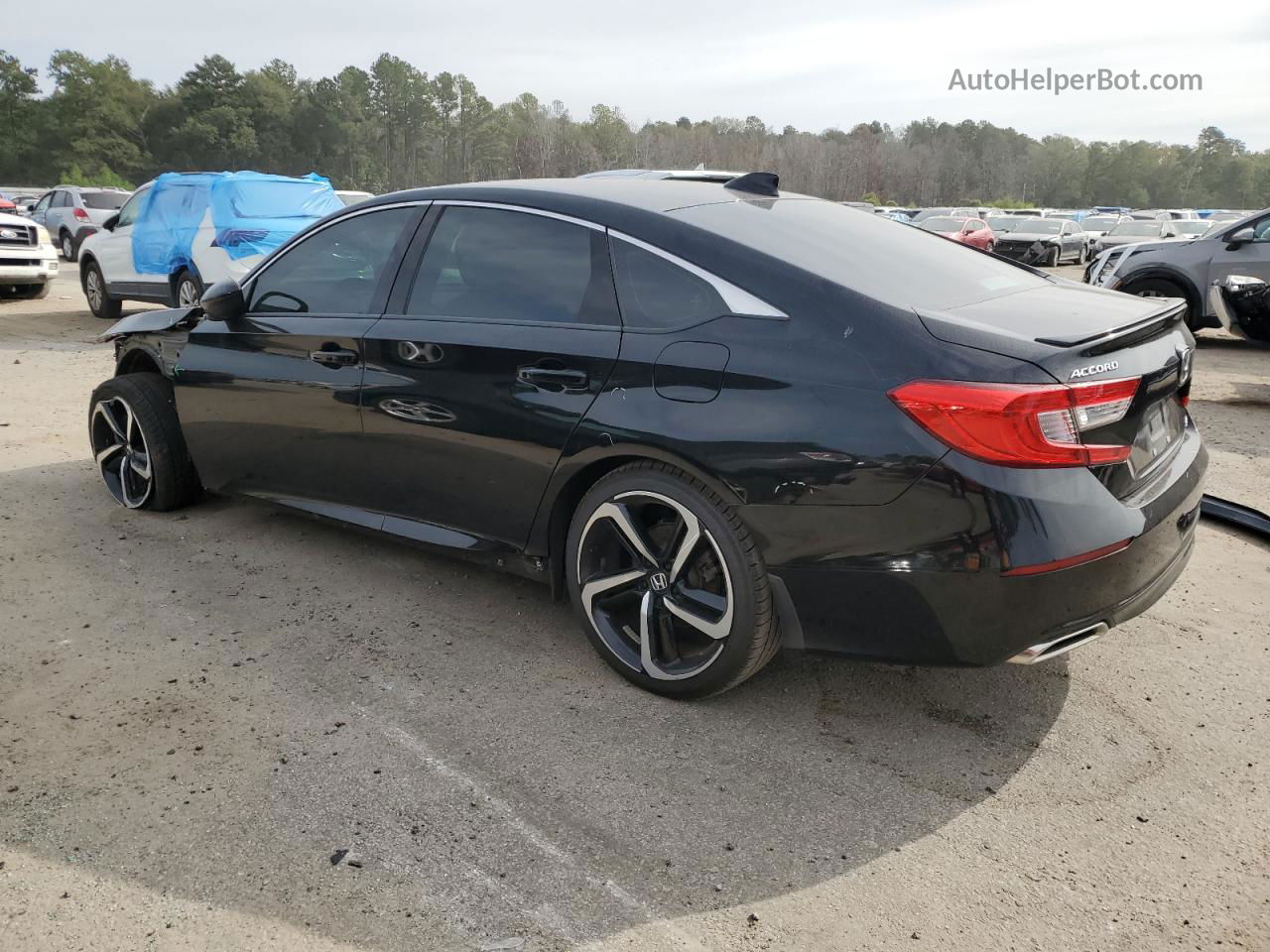 2019 Honda Accord Sport Black vin: 1HGCV1F37KA121628