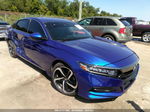 2019 Honda Accord Sedan Sport 1.5t Blue vin: 1HGCV1F37KA140356