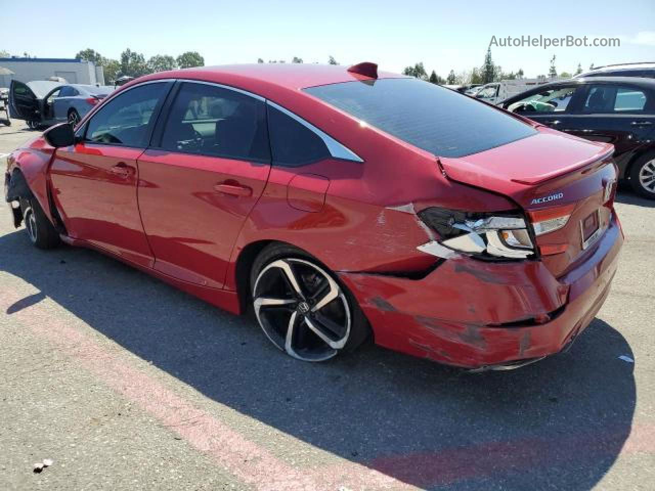 2019 Honda Accord Sport Red vin: 1HGCV1F37KA151969