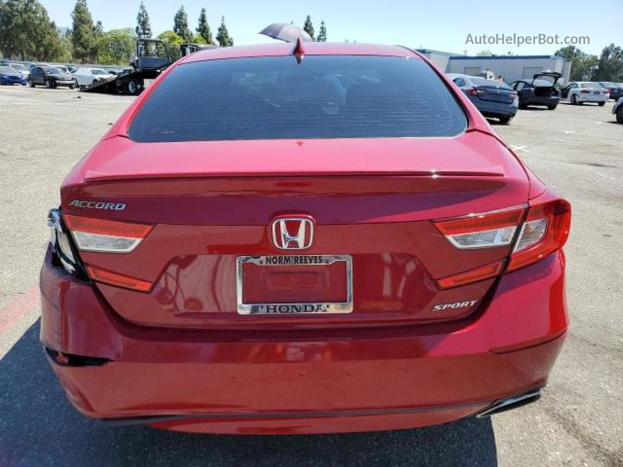 2019 Honda Accord Sport Red vin: 1HGCV1F37KA151969