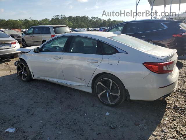 2019 Honda Accord Sport White vin: 1HGCV1F37KA152717