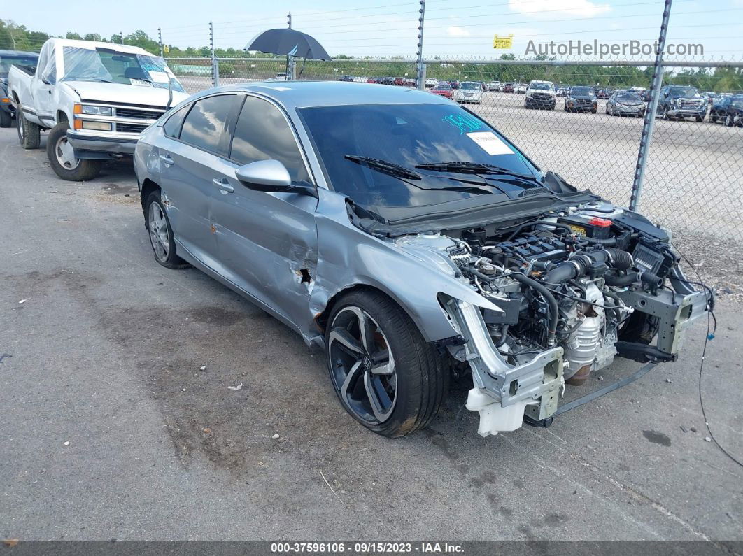 2019 Honda Accord Sport Gray vin: 1HGCV1F37KA172627