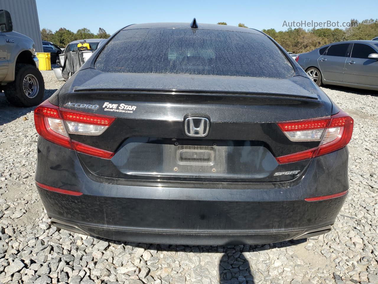 2019 Honda Accord Sport Черный vin: 1HGCV1F37KA177245