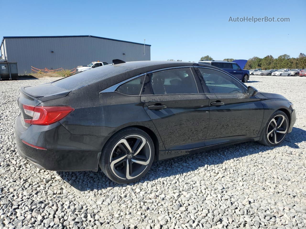 2019 Honda Accord Sport Черный vin: 1HGCV1F37KA177245