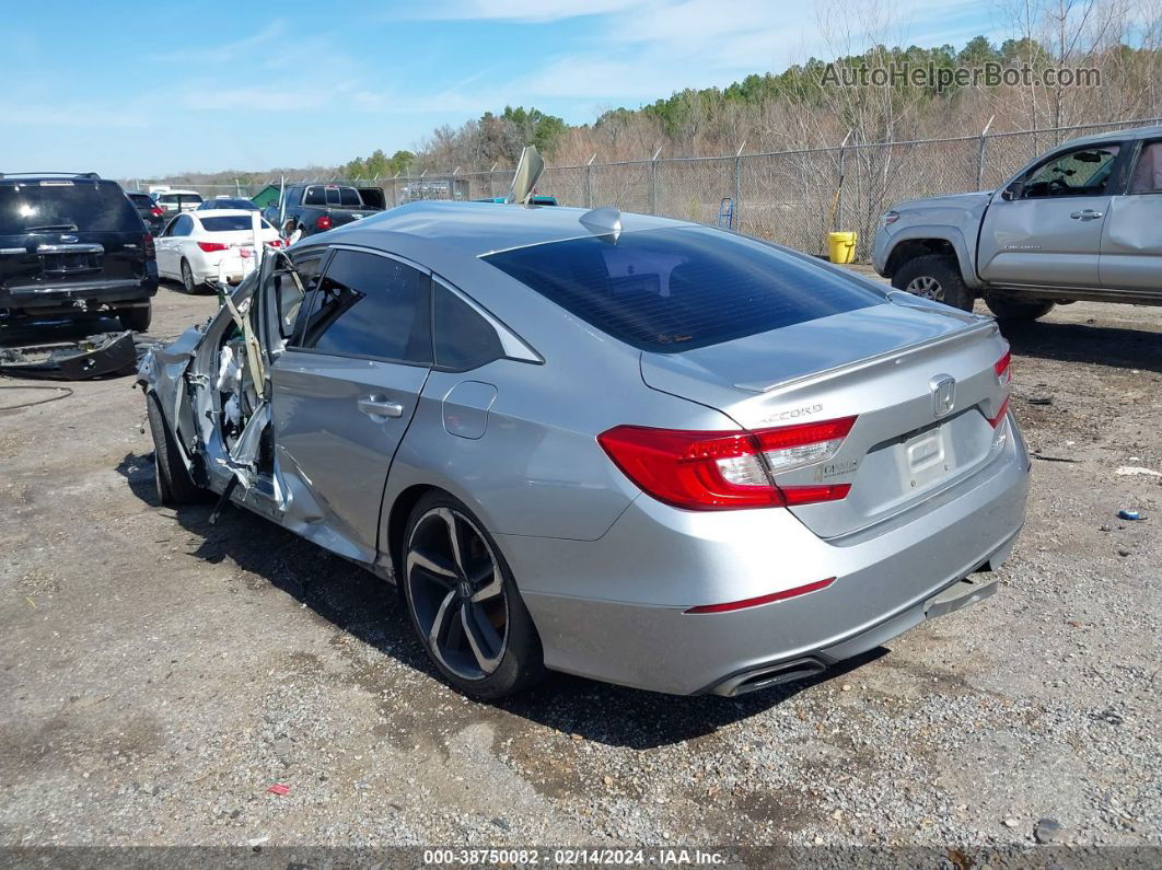 2020 Honda Accord Sport Silver vin: 1HGCV1F37LA049735