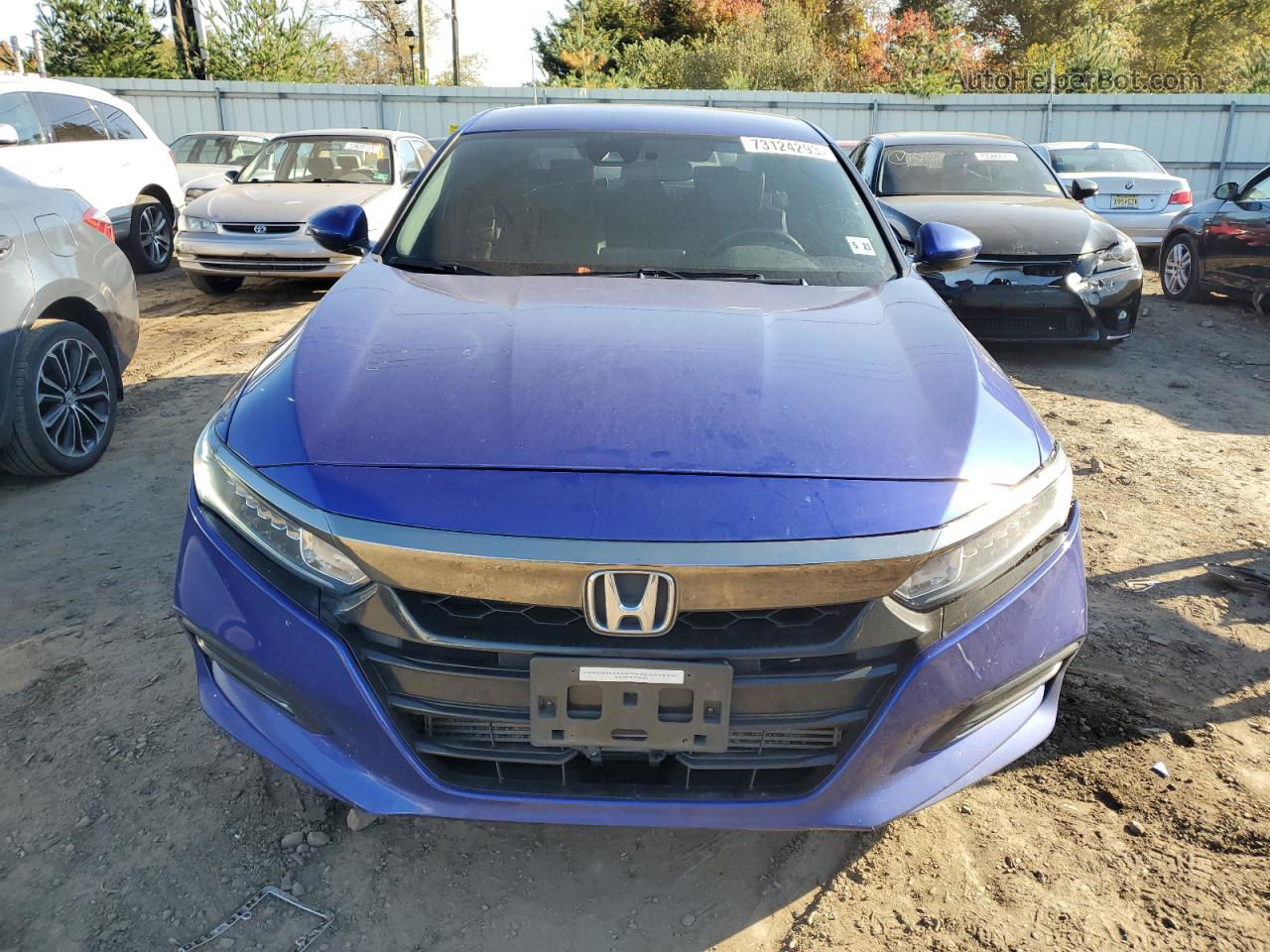 2018 Honda Accord Sport Blue vin: 1HGCV1F38JA152207