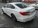 2018 Honda Accord Sedan Sport 1.5t White vin: 1HGCV1F38JA164146