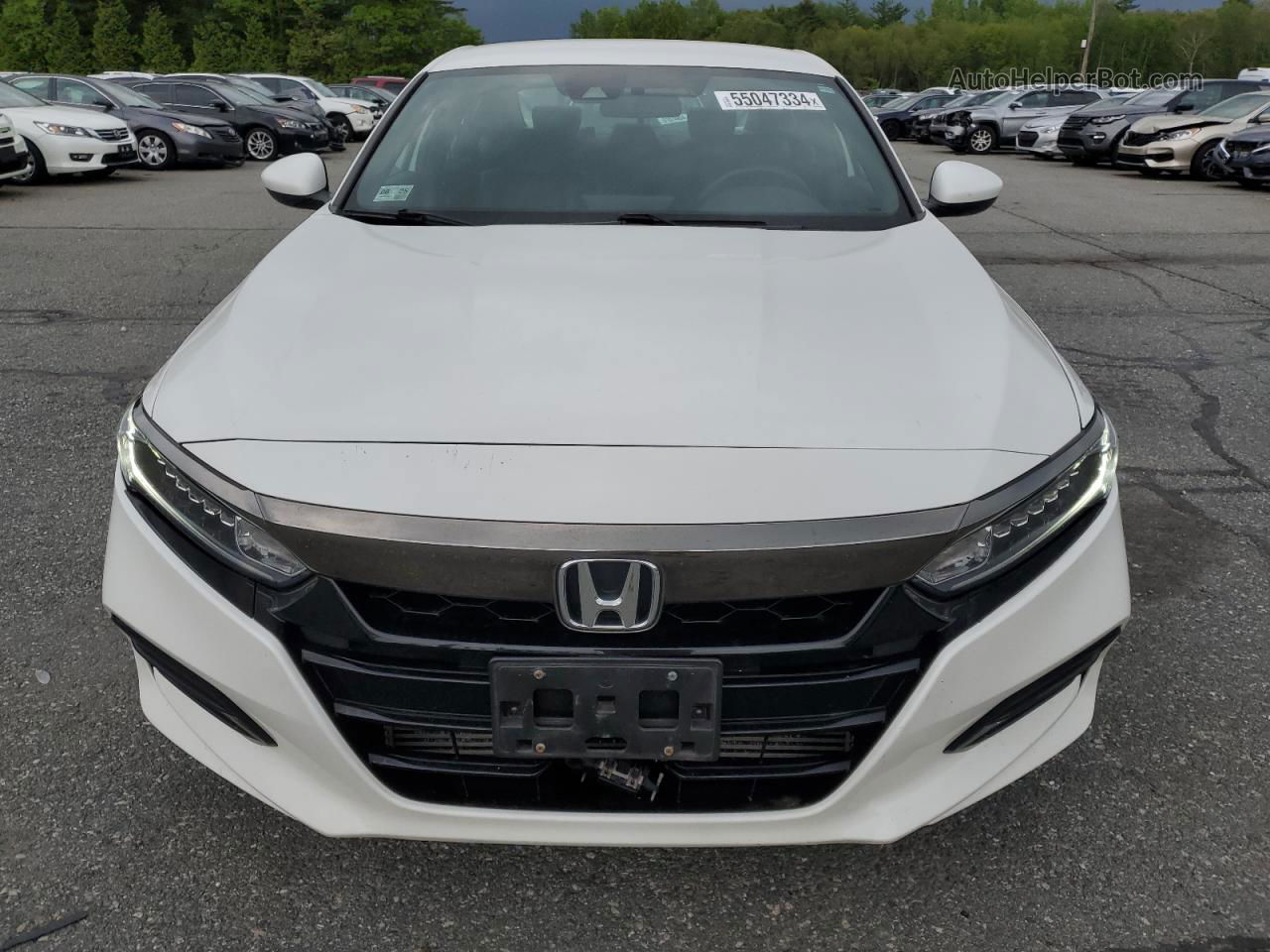 2018 Honda Accord Sport White vin: 1HGCV1F38JA171971