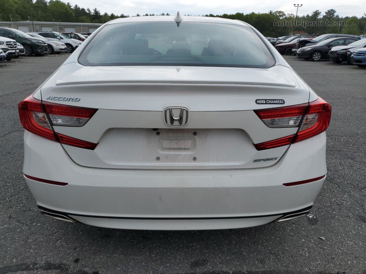 2018 Honda Accord Sport White vin: 1HGCV1F38JA171971