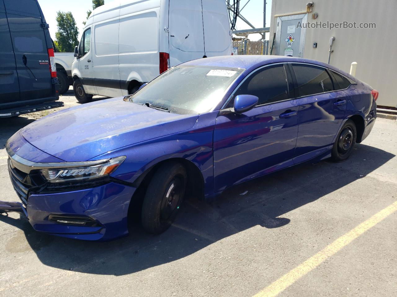 2018 Honda Accord Sport Blue vin: 1HGCV1F38JA253361