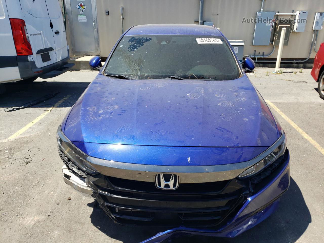 2018 Honda Accord Sport Blue vin: 1HGCV1F38JA253361