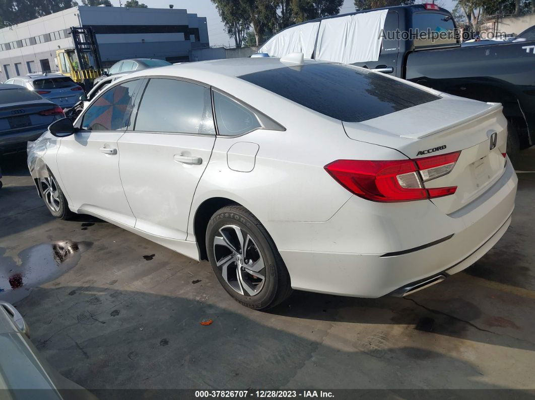 2018 Honda Accord Sedan Sport 1.5t White vin: 1HGCV1F38JA262772