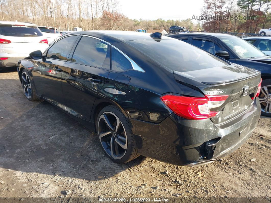 2018 Honda Accord Sport Черный vin: 1HGCV1F38JA266451