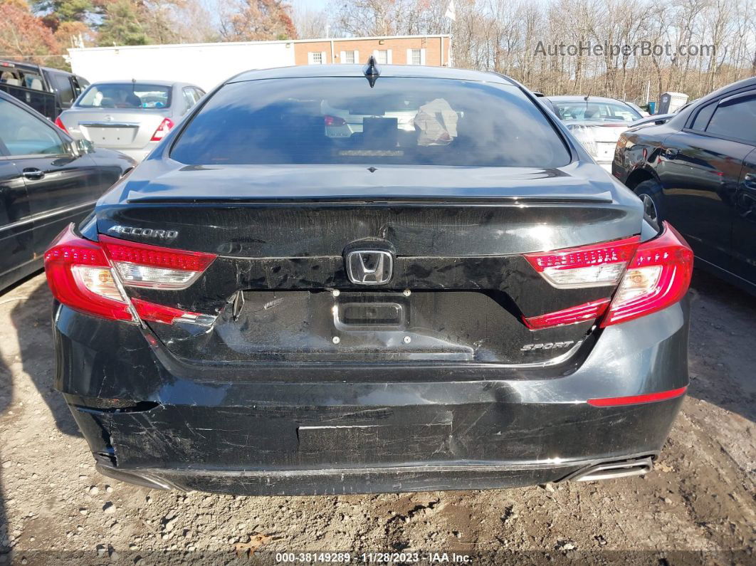 2018 Honda Accord Sport Черный vin: 1HGCV1F38JA266451