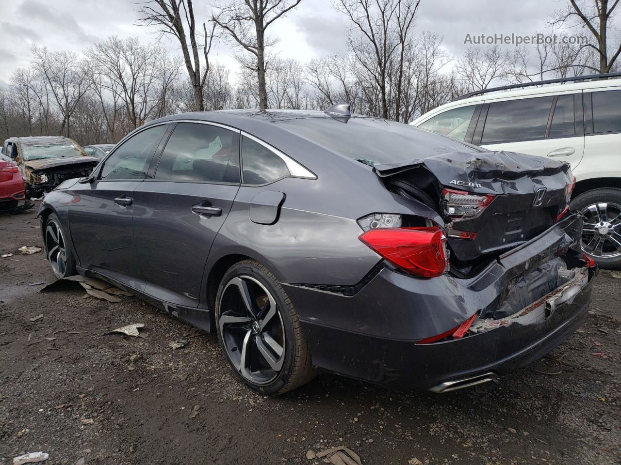 2019 Honda Accord Sport Gray vin: 1HGCV1F38KA019884