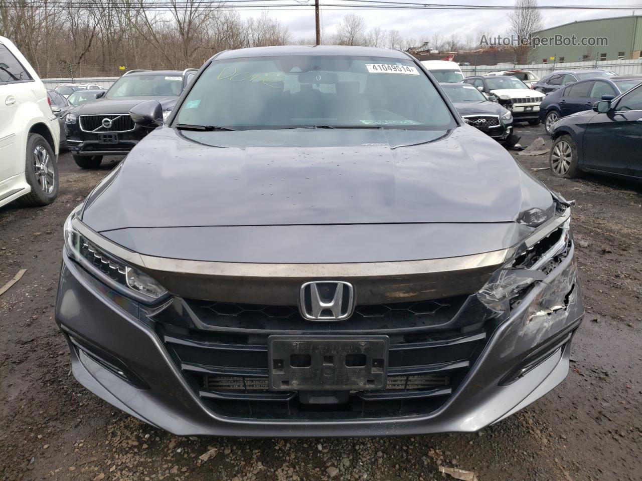 2019 Honda Accord Sport Gray vin: 1HGCV1F38KA019884