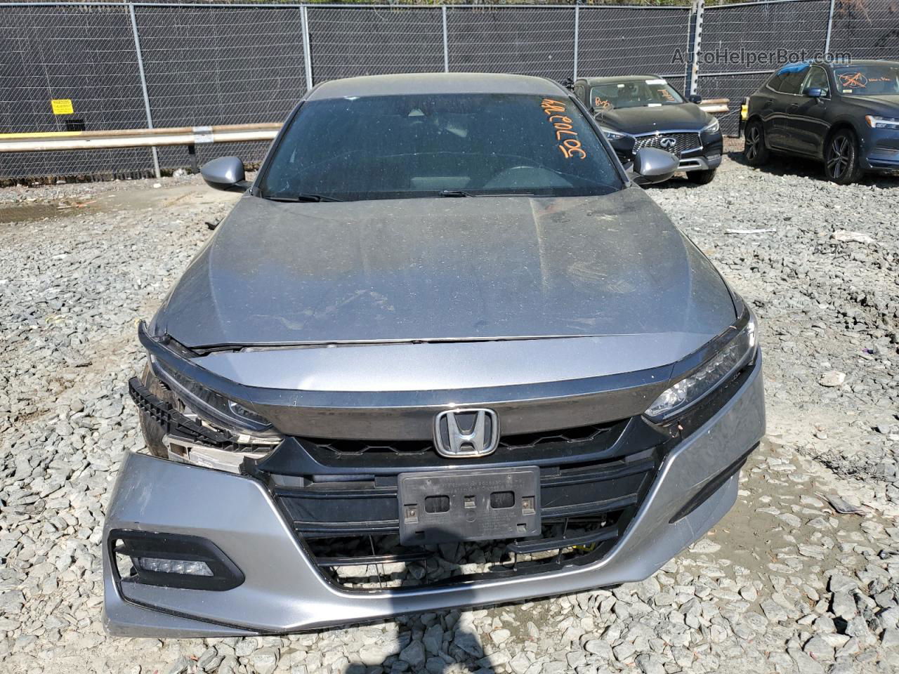 2019 Honda Accord Sport Silver vin: 1HGCV1F38KA047782