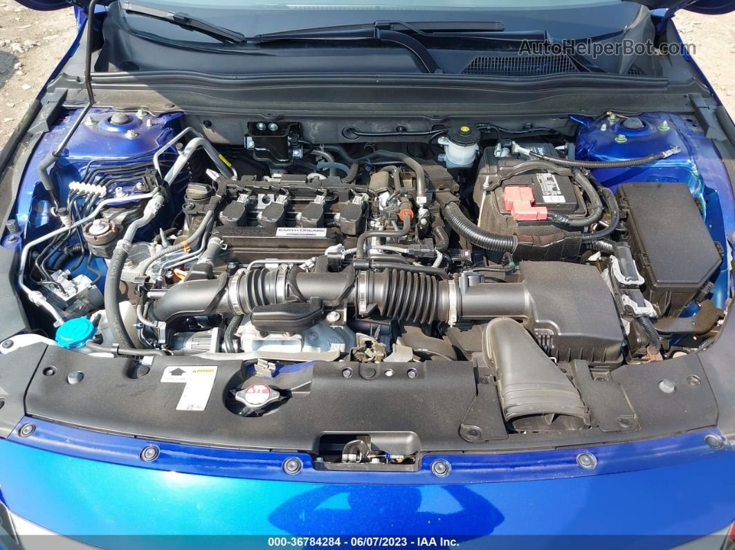 2019 Honda Accord Sedan Sport 1.5t Blue vin: 1HGCV1F38KA055560