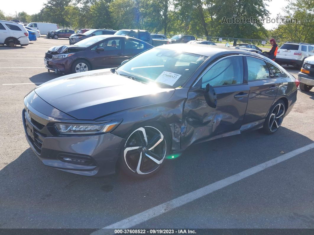 2019 Honda Accord Sport Gray vin: 1HGCV1F38KA080572