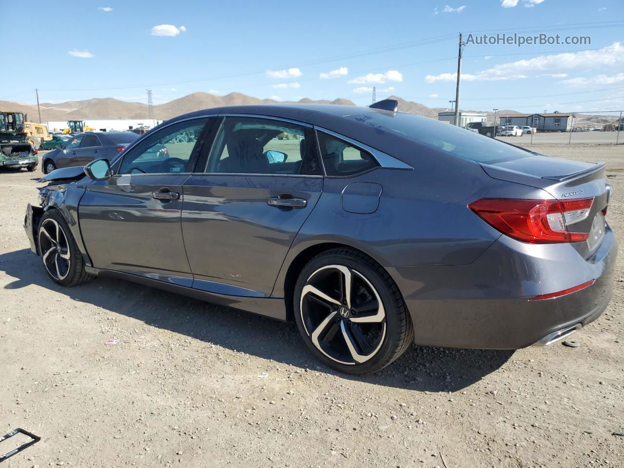 2019 Honda Accord Sport Gray vin: 1HGCV1F38KA083875